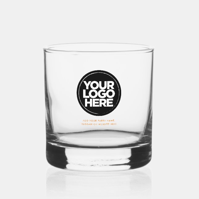Verre À Whisky Logo personnalisé et lunettes à whisky texte (Recto)