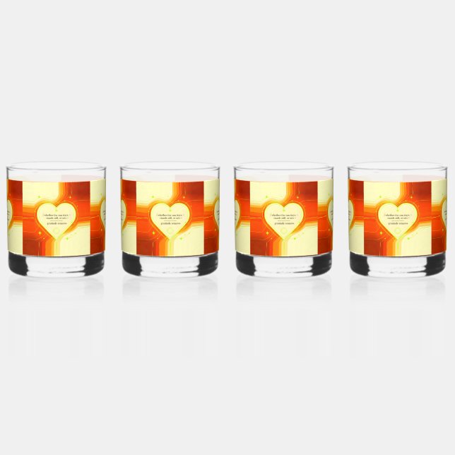 Verre À Whisky Love & Intention by Gratitude Remains™ | Inspirati (Recto)