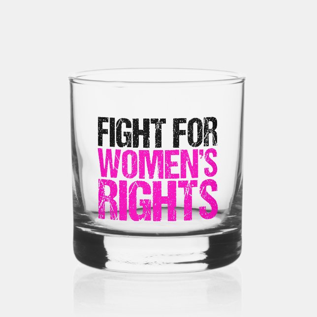 Verre À Whisky Lutte pour les droits des femmes féministe (Recto)