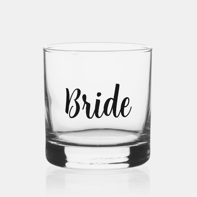 Verre À Whisky Mariage de mariée (Recto)