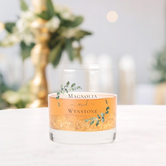 Verre À Whisky Mariage de verdure Eucalyptus (Insitu (Mariage))