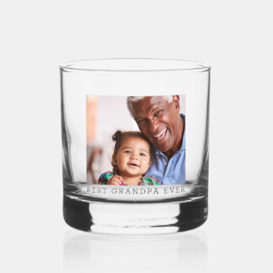 Verre À Whisky Meilleur Grand-Père Ever Photo Personnalisée