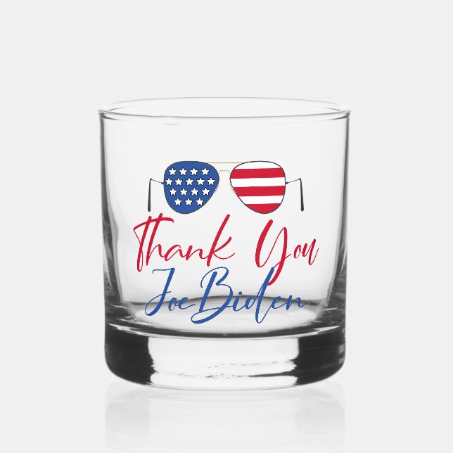 Verre À Whisky Merci Joe Biden (Recto)