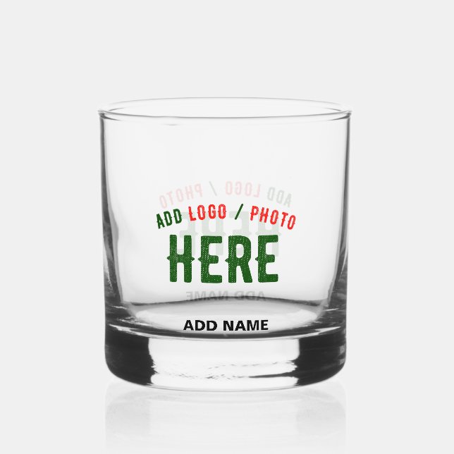 VERRE À WHISKY MODERNE MODERNE PERSONNALISABLE CLAIR VÉRIFIÉ (Recto)