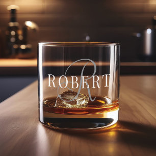Verre À Whisky Monogramme classique Nom initial