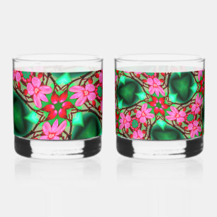 Verre À Whisky Motif Rose du désert