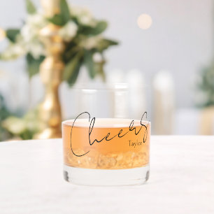 Verre À Whisky Nom élégant Accueil personnalisé