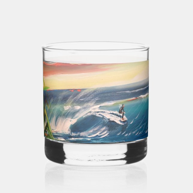 Verre À Whisky On the Rocks Glass - Surfez sur la vague! Esprits (Recto)