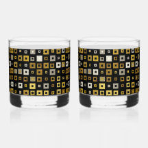 Or noir argent blanc motif géométrique moderne