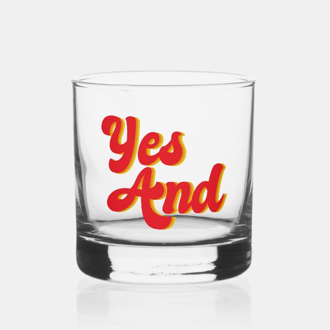 Verre À Whisky Oui Et Le Comédien Du Club De Comédie D'improvisat (Recto)