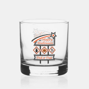 Verre À Whisky Panneau d'Halloween Vintage rétros - Tricoter ou t