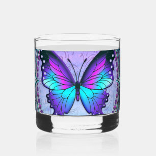 Verre À Whisky Papillon de sublimation avec Arrière - plan