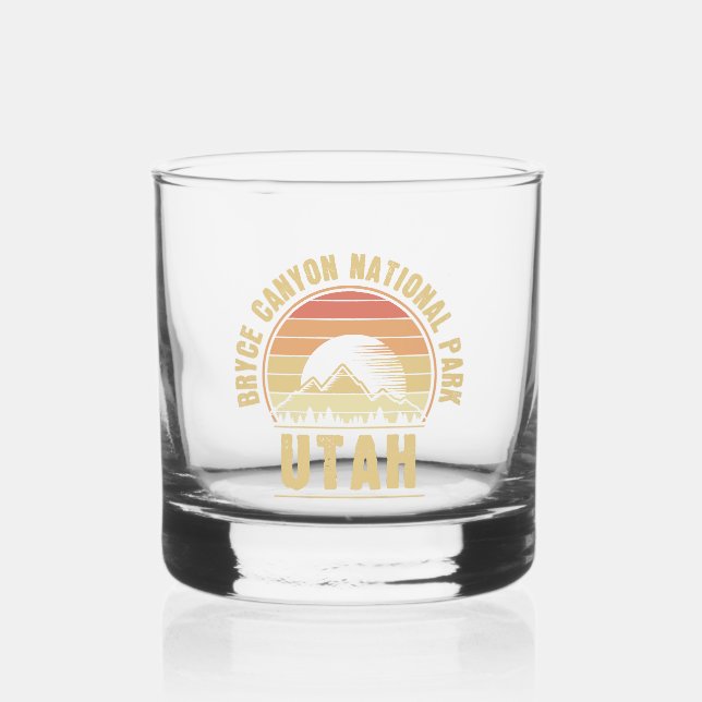 Verre À Whisky Parc national Retro Bryce Canyon Utah (Recto)