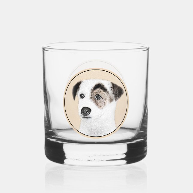 Verre À Whisky Parson Jack Russell Terrier Peinture - Chien Art (Recto)