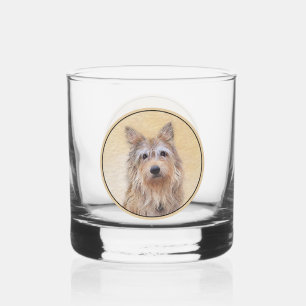 Verre À Whisky Peinture Berger Picard - Joli art original chien
