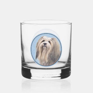 Verre À Whisky Peinture Havanaise (Argent) - Cute Original Chien 