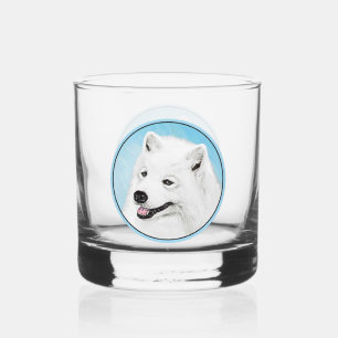 Verre À Whisky Peinture Samoyed - Cute Original Chien Art