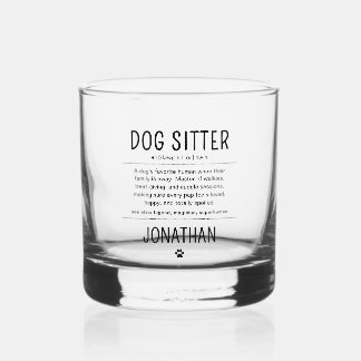 Verre À Whisky Personalized Dog Sitter Pet Sitter Funny Gifts