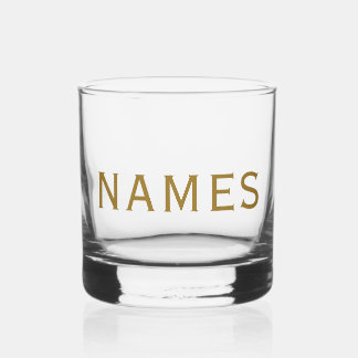 Verre À Whisky Personalized With Last Name or Nickname on Them