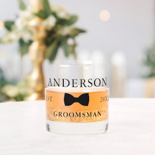 Verre À Whisky Personnalisé Daté Mr & Mrs.