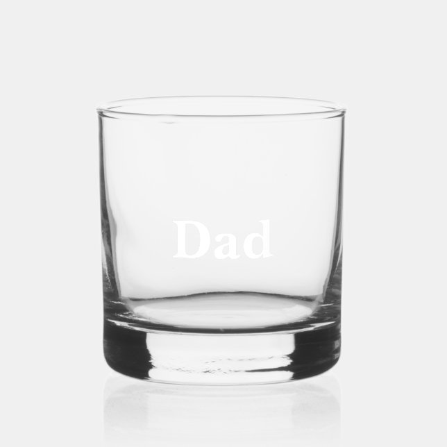 Verre À Whisky Personnalisé pour papa (Recto)