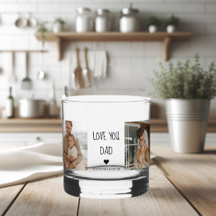 Verre À Whisky Photo & Love You Dad Cadeau