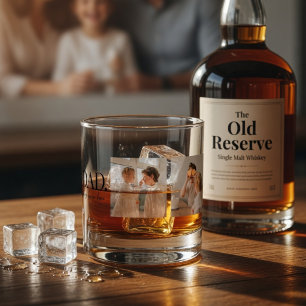 Verre À Whisky Photo personnalisée Papa Héros pour toujours 