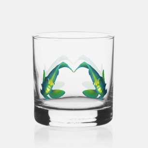 Verre À Whisky Poisson-ange - Conception abstraite - Découpe d'un