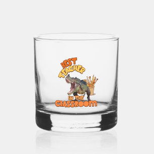 Verre À Whisky Professeur d'Art de Dinosaures Drôle Créatif pour