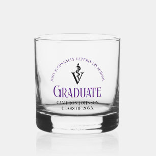 Verre À Whisky Purple Vétérinaire Graduation sur mesure