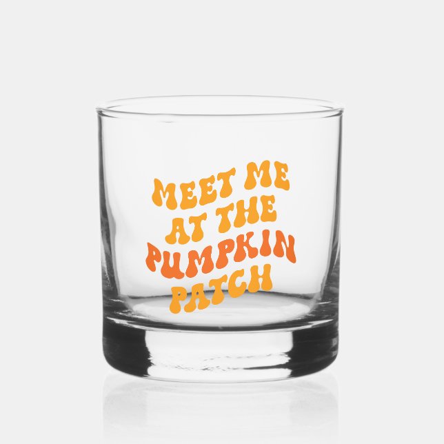 Verre À Whisky Rencontrez-Moi Au Patch Citrouille (Recto)