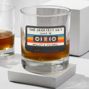 Verre À Whisky Retro Vintage Le Mariage Cassette le plus touché