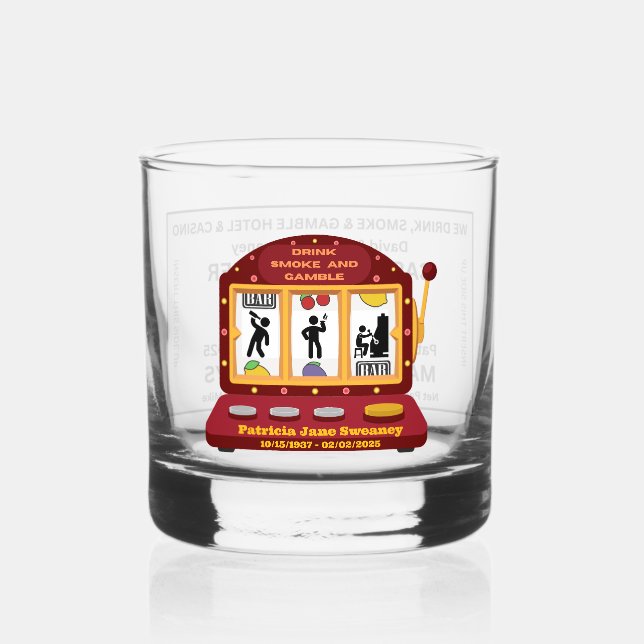 Verre À Whisky Rocks Whiskey Glass - Boire Fumée et jouer (Recto)