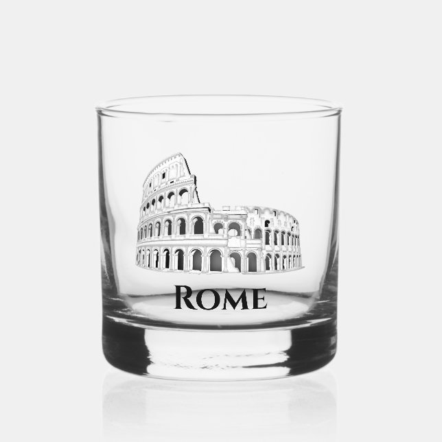 Verre À Whisky Rome Italie Colisée italienne (Recto)