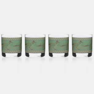 Verre À Whisky Sagebrush Green du Grand Géocoucou du Sud-Ouest