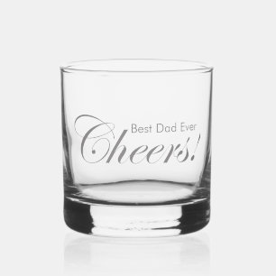 Verre À Whisky Salutations personnalisées ! Meilleur Père Jamais 