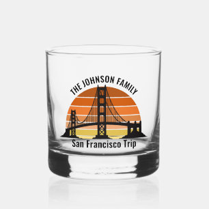 Verre À Whisky San Francisco Bridge Sunset Custom Triage Souvenir