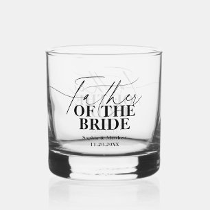 Verre À Whisky Scénario du Père de la Mariée Mariage Classique