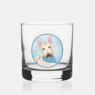 Verre À Whisky Scottish Terrier Wheaten Dog Painting Art original