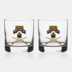 Verre À Whisky Sergent de première classe du 75e régiment de Rang