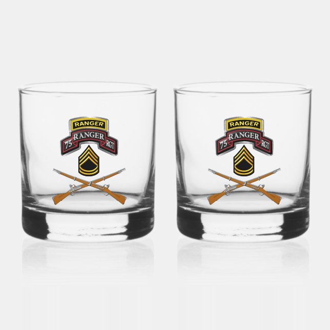 Verre À Whisky Sergent de première classe du 75e régiment de Rang (Recto)