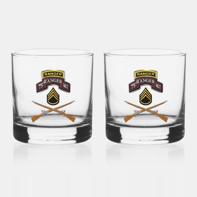 Verre À Whisky Sergent d'état-major du 75e régiment de Rangers (Recto)