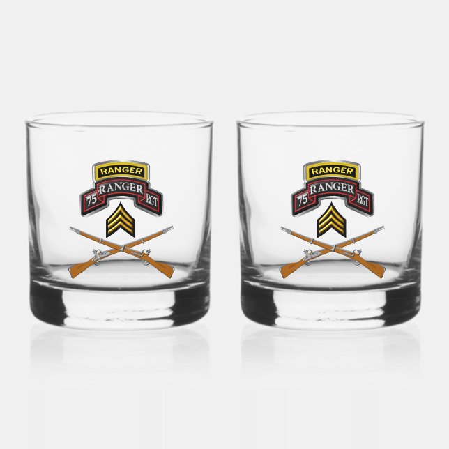 Verre À Whisky Sergent du 75e régiment de Rangers (Recto)