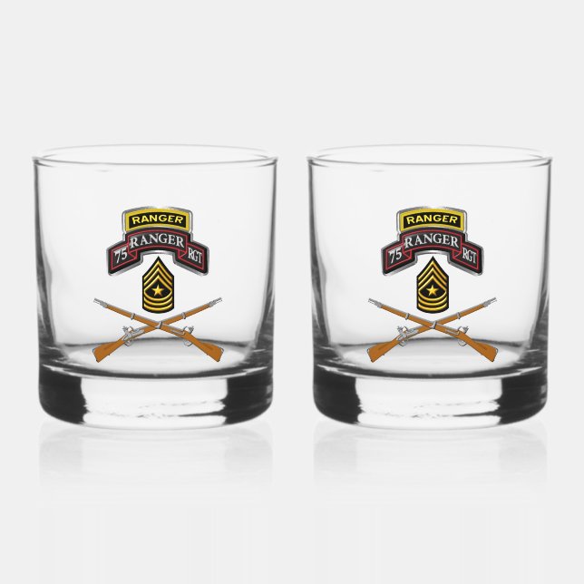 Verre À Whisky Sergent-major du 75e régiment des Rangers (Recto)