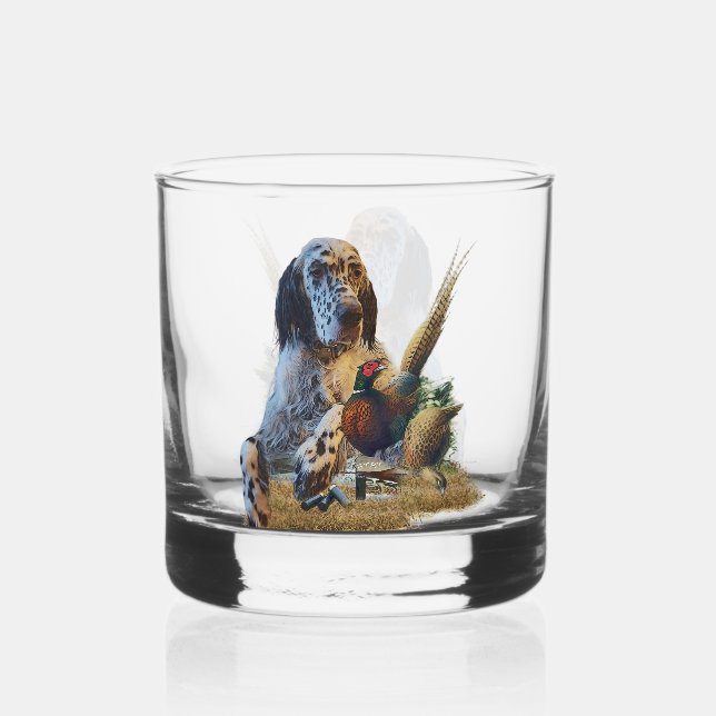 Verre À Whisky Setter anglais, Chasse (Recto)