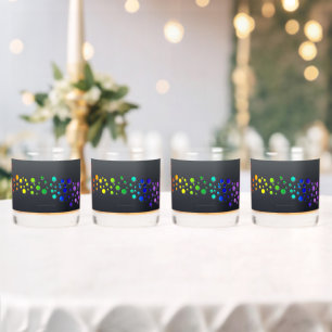 Verre À Whisky SlipperyJoe's scribbled love word rainbow gradient