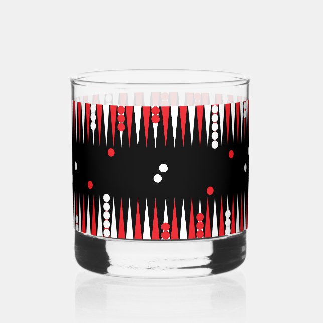 Verre À Whisky Tablier de backgammon  (Recto)