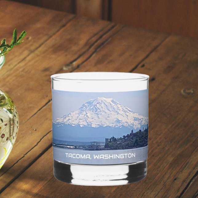 Verre À Whisky Tacoma, Washington et Mount Rainier (In Situ Table)