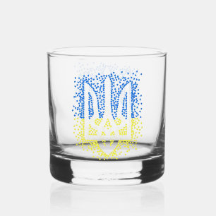 Verre À Whisky Trident de l'emblème ukrainien tryzub dispersant l