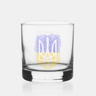 Verre À Whisky Trident heraldique ukrainien tryzub étoiles disper